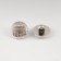 A button on the leg, d = 15 mm, the color is silver