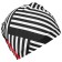 Hat of swimming adult onlytop "black and white", fabric, girth 54-60 cm