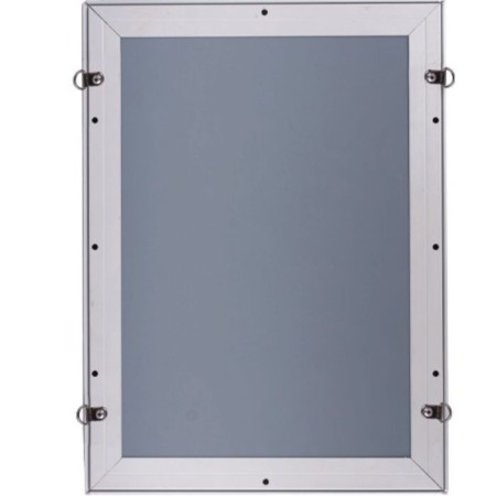 The frame for advertising and ads is wall, A2, 420 x 594 mm, an aluminum profile 32 mm-3