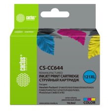 CACTUS CS-CC644 cartridge No. 121XL, for HP DJ D1663/D2500/D2563/D26663/D5563, 18 ml, multicolored