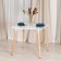 John table (Mod, T1003) MDF/tree, white/natural 80x80x75cm