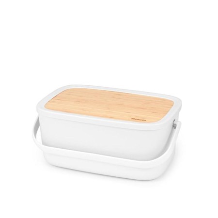 Brabantia nic breadbine, rectangular, light gray color, size 25x39.5x16 cm
