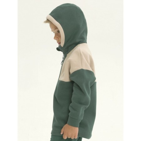 Pelican's sweatshirt for a boy, height 98 cm, green color-4