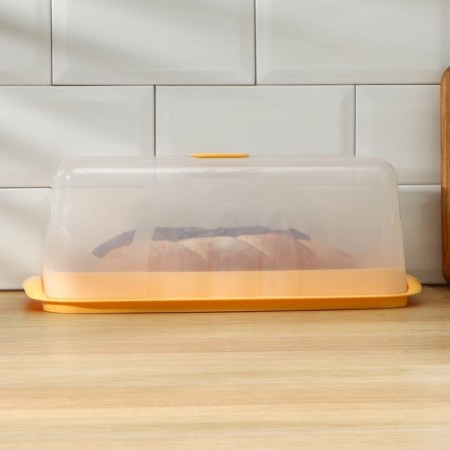 Bakery with a transparent lid, 36 × 22 × 13.5 cm, color mix