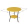Journal table "Shot", 550 × 550 × 500 mm, yellow color