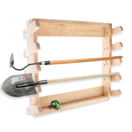 Holder for garden equipment, wall -mounted, under 4 tools, Greengo-1