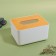 Organizer for storing napkins "Bamboo", 17 × 13 × 9.5 cm, white/brown color