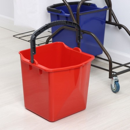 Two -browning cart for cleaning rooms, 2 × 25 l, equipment with a nylon bag, 135 liters-9