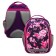 School backpack, 37 x 27 x 16 cm, ergonomic back, calligrata b "Flowers", lilac