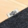 Bath mat "Classic" felt, gray, 47x38cm