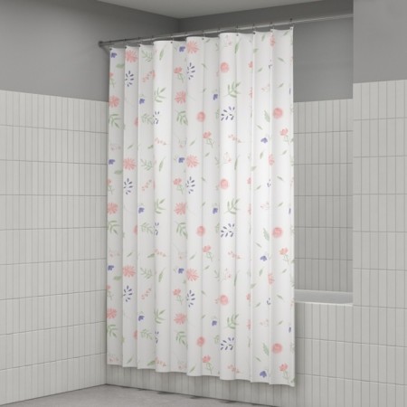 Curtain for the bathroom IDDIS BF01P18I11, 200x180 cm, polyester, color colorful color-8