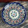 Plate of the Rishtan ceramics "Flowers", blue, flat, 15 cm, mix