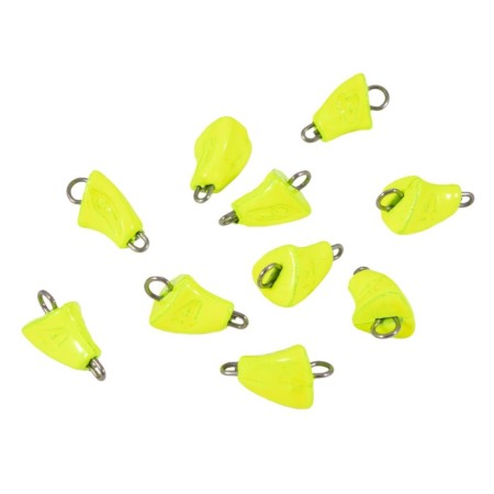 Cargo bullet-excentric stained collapsible Yaman 10 pcs., 4 g, yellow
