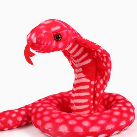 Soft toy "cobra", 15 cm, red color-7