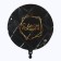 Foil Circle 18 "Happy Birthday" Geometry, Black