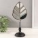 Souvenir Polystone "Mirror Leaf" silver 15.5x11x35 cm