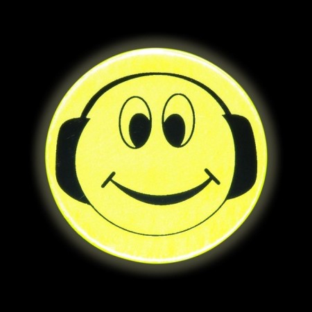 Reflective stickers "Smile", D = 5 cm, 4 pcs on the sheet, color mix-3