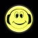 Reflective stickers "Smile", D = 5 cm, 4 pcs on the sheet, color mix