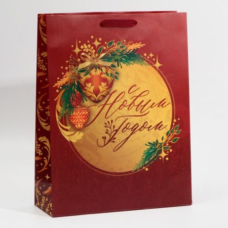 Laminated vertical "gold", l 31 x 40 x 11.5 cm, new year