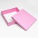 The box is folding, lid is, pink, 30 x 30 x 8 cm