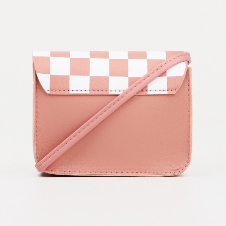 Baby bag on magnet, long belt, pink color-1