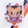 Cross -stitch "Cat with a cupcake", a set for creativity, 25 x 20 cm