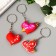 Trick rubber "Heart with the inscription - love" mix 4x3x1.4 cm