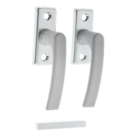 The handle is bilateral tundra, plastic for greenhouses, gray, 1 pc.-1