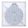 Christmas tree decoration for painting "Santa" 4 pcs., Brush