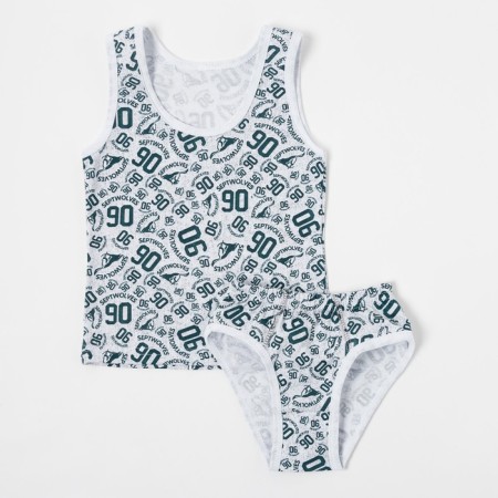 Set for a boy (T-shirt, panties), mixing color, height 116-122 cm