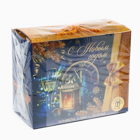 Gift set "Happy New Year": tea 50 g, sweets 110, Brownie cookies 120 g.-9