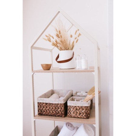 Vase for Flowers LADOOM "Vedera", 2.8 l, 18 × 16.5 × 14 cm, white color-4