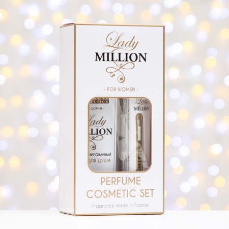 Gift set women Lady Million, shower gel 250 ml, perfumery water 30 ml-2