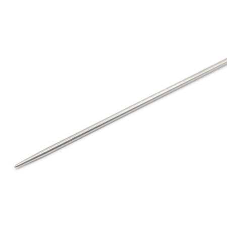 The knitting needles are circular, metal, 80 cm/2.0 mm-1