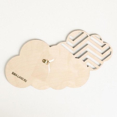 Camping board "Cloud with eyes", Blue, 19.6 x 19.8 cm-4