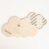 Camping board "Cloud with eyes", Blue, 19.6 x 19.8 cm