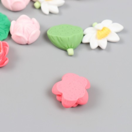 Decor for creativity plastic "Flower" mix 2x2 cm-2