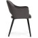 STULL OF A METALLARCAS APRA Metal/velor, black/graphite 57x57x81 cm