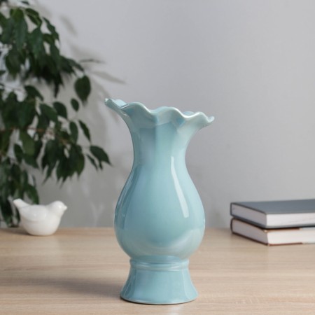 VAZ Coramics Table "Philix" D Ob - 6 cm, 22.5x9 cm, blue-2