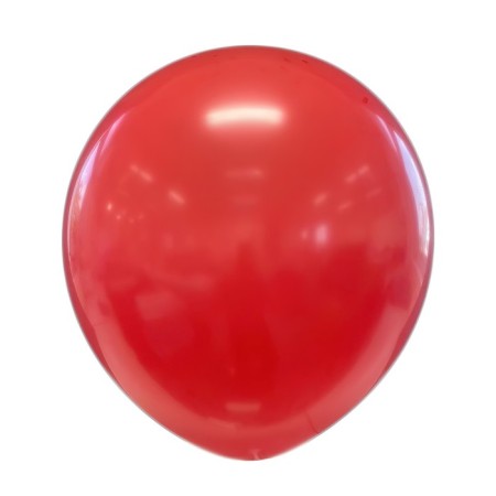 Latex ball 24 "Red pastel, set 10 pcs.