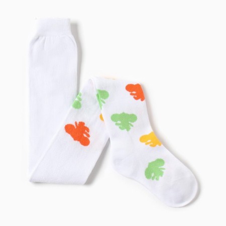 Pantyhose children kaftan Cheburashka 116-122 cm, white color