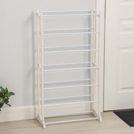 Shoe, 7 tiers, 50 × 24.5 × 95 cm, white color-1