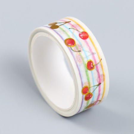 Adhesive tape paper "Fruit freshness" Nr 10 pcs width-1.5cm dl.-3m 4.3x8.2x8 cm-3