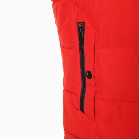 Warm vest of men's, the color is red, size 52-9