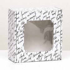Self -charged box, with a window, 