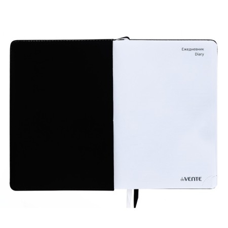 Leduced Diary A5, 160 sheets, Devente.message. Vysia, solid cover of artificial leather, liesse, block 70 g/m2-2