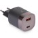 Network charger AcCESSTYLE AMETHYST 33WCA, USB, TYPEC, 33W, fast charging, black