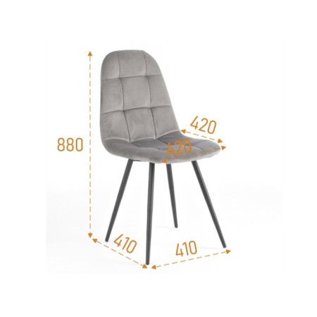 Chair "Lucas 061", graphite-1