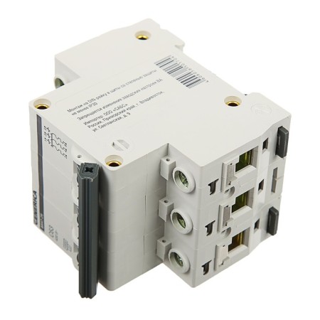 Switch automatic IEK Generica, VA47-29, 3P, 63 A, 4.5 KA, HAR-KA C, MVA25-3-063-C-2