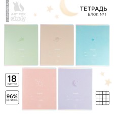 A notebook of 18 sheets A5, on the paper clip “September 1: School”, cover covering cardboard, 5 types of mix